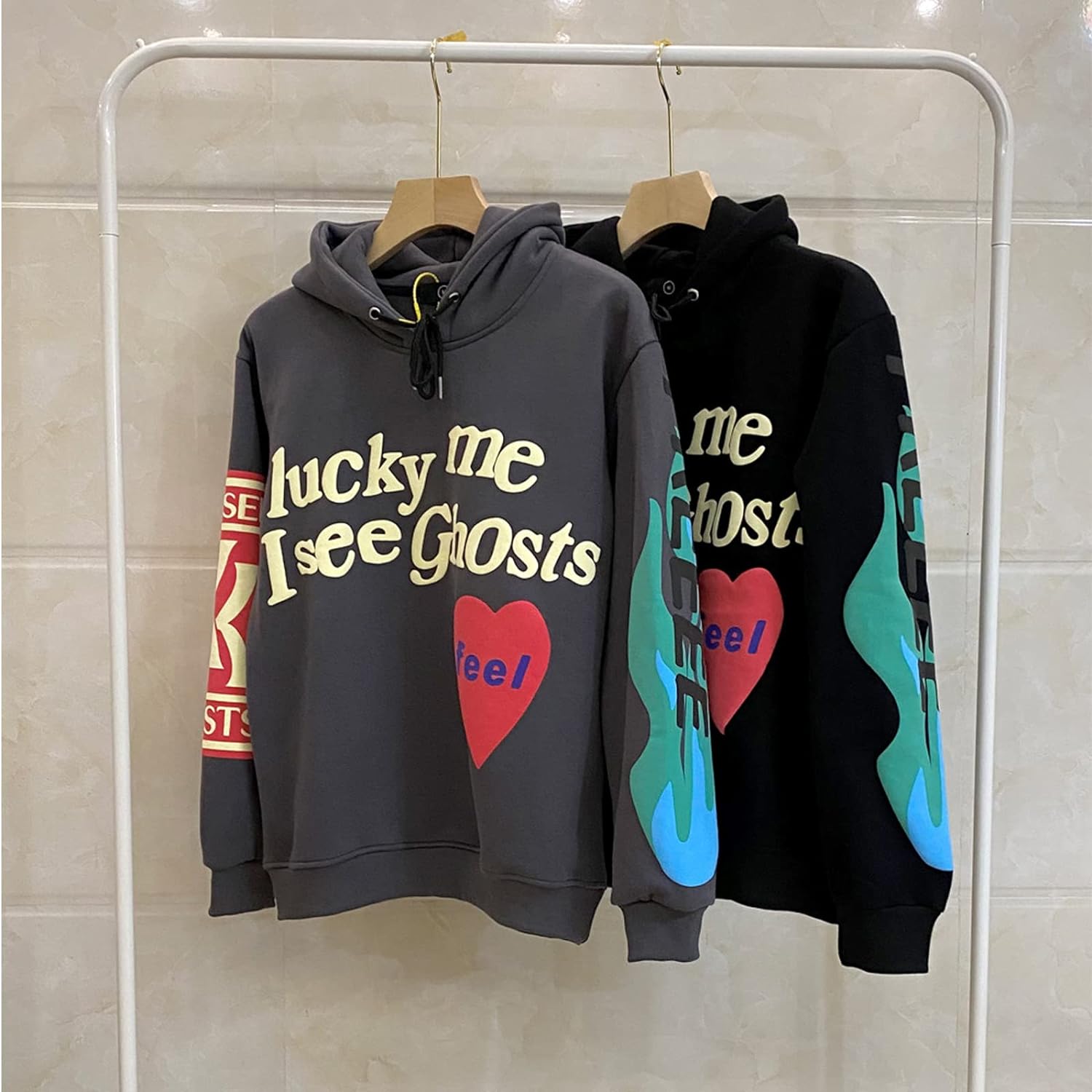 Gothic Hoodie Harajuku Printed Sweatshirt Men's and Women's Hip Hop Hoodies…