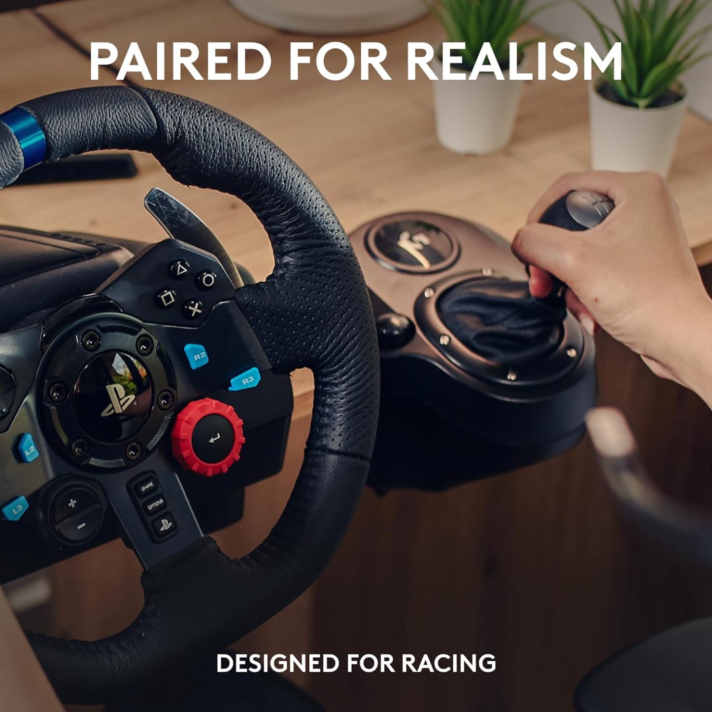 Logitech G920 Driving Force Racing Wheel and Pedals, Force Feedback + Logitech G Driving Force Shifter - Xbox Series X|S, Xbox One and PC, Mac - Black