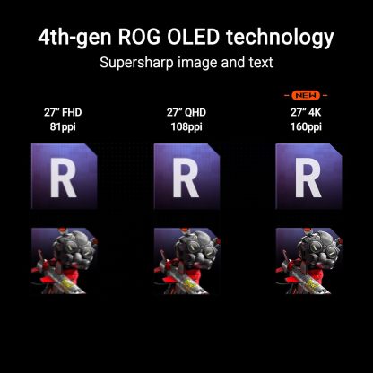 ROG Swift 27” 4K QD-OLED Gaming Monitor