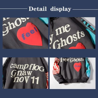 Gothic Hoodie Harajuku Printed Sweatshirt Men's and Women's Hip Hop Hoodies…