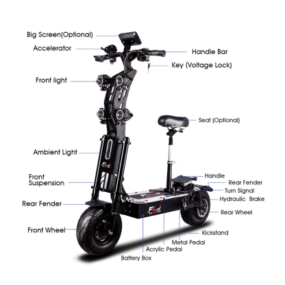 (🔥Limited Time Sale) Upgraded SK2 72V 8000W 13inch fat wheel best electric Scooter E scooters