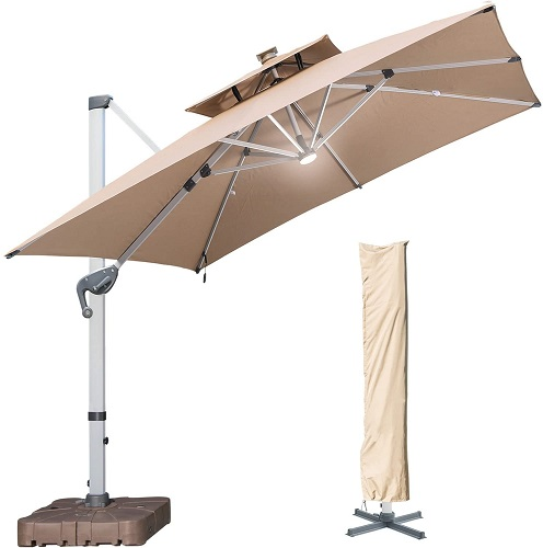 🎉Last Day Clearance☔Solar-powered LED parasol