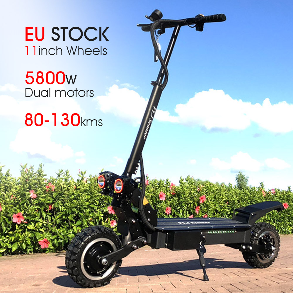 (🔥Limited Time Sale) T112 11inch 5600W off road e scooter with Dual Motor electric scooter for men 53MPH