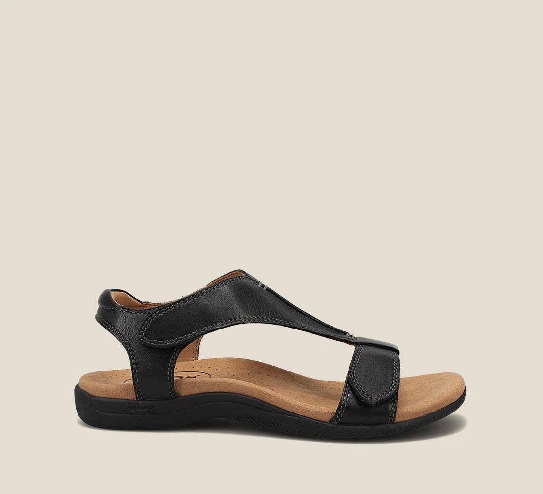 “The Show" Leather Adjustable Sandals