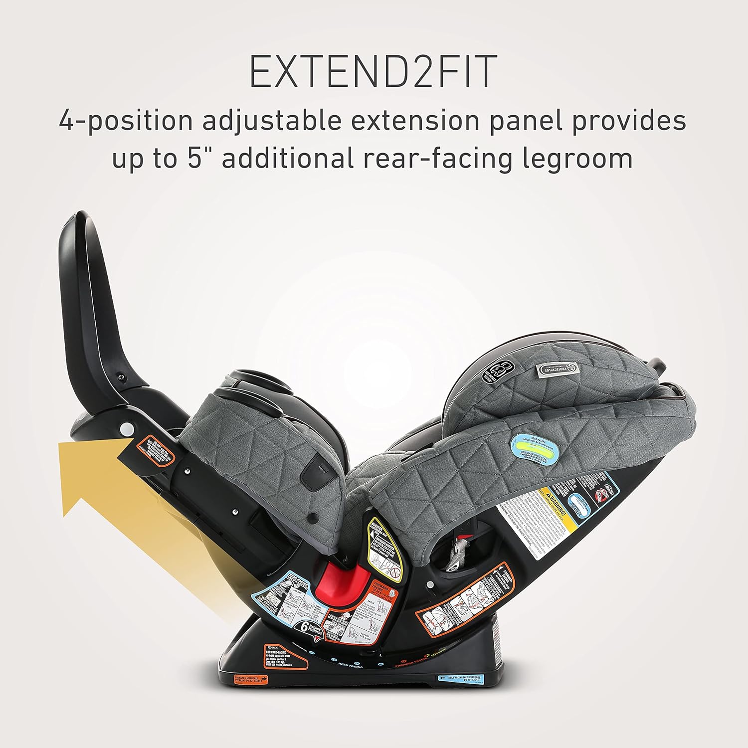  4-in-1 Car Seat Featuring Anti-Rebound Bar