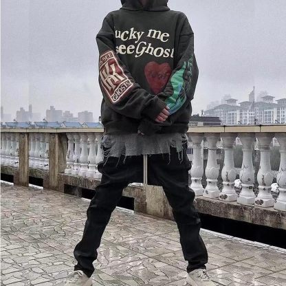 Gothic Hoodie Harajuku Printed Sweatshirt Men's and Women's Hip Hop Hoodies…