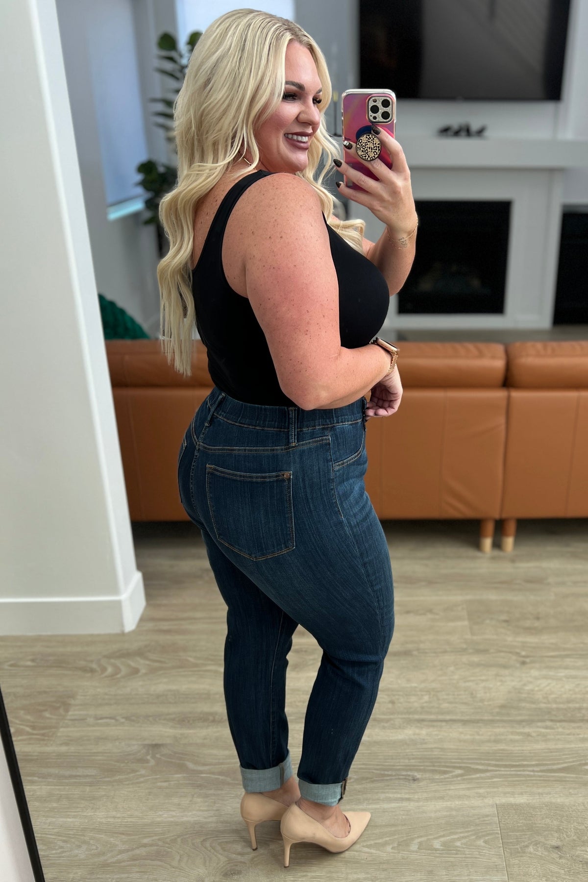 Tummy Control Pull On Skinny Jeans（Buy 2 get 20% off）