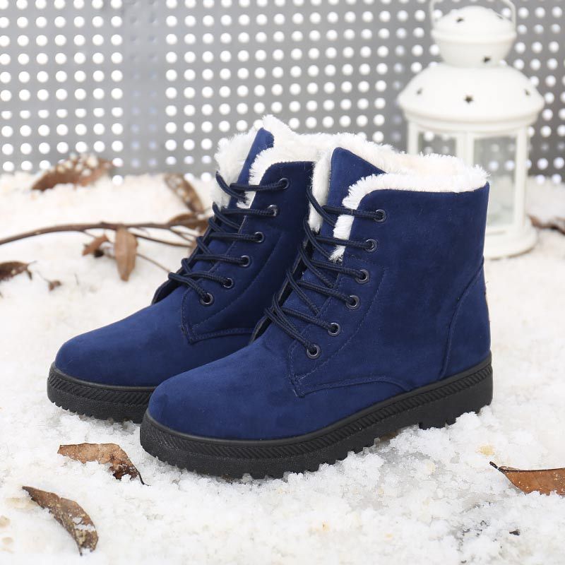 Winter Snow Boots for Women Warm Fur Lined Ankle Boots