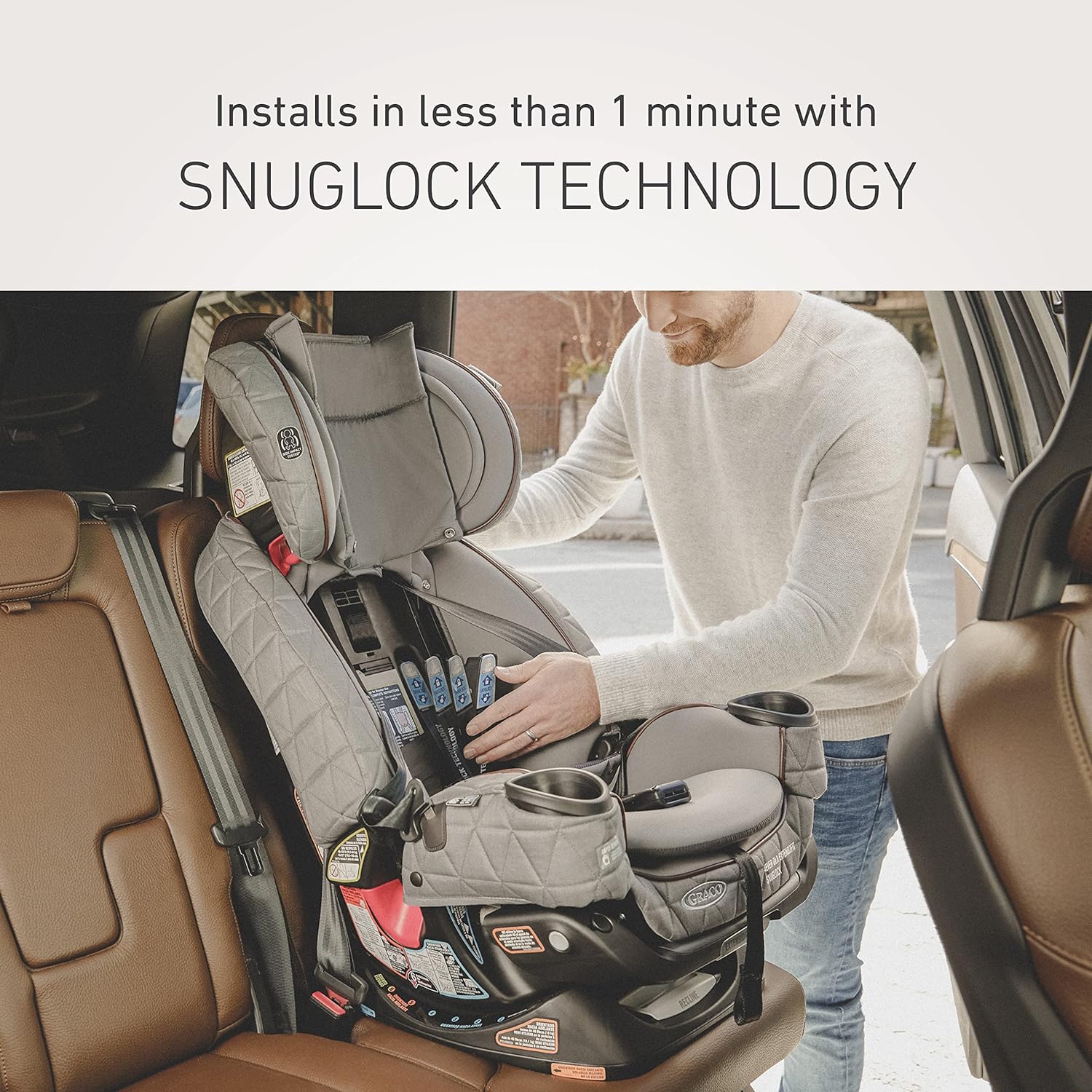 4-in-1 Car Seat Featuring Anti-Rebound Bar