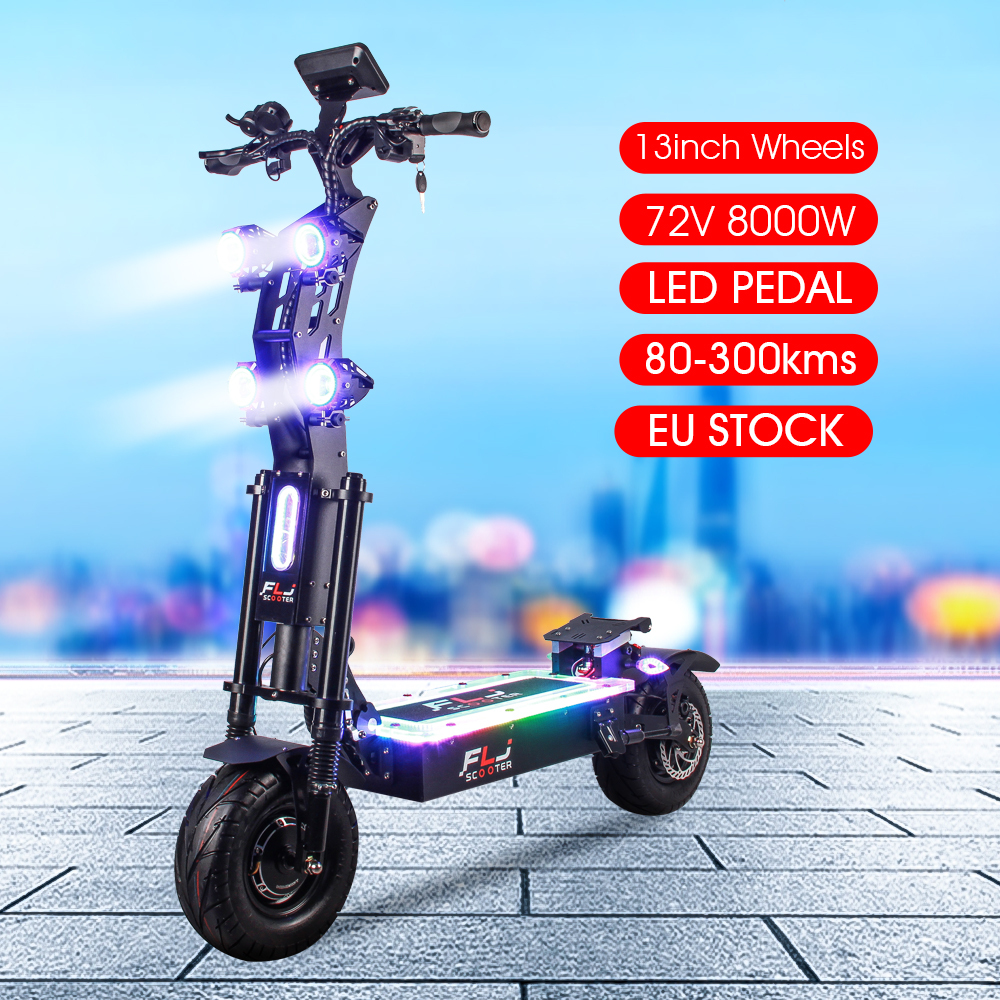 (🔥Limited Time Sale) Upgraded SK2 72V 8000W 13inch fat wheel best electric Scooter E scooters