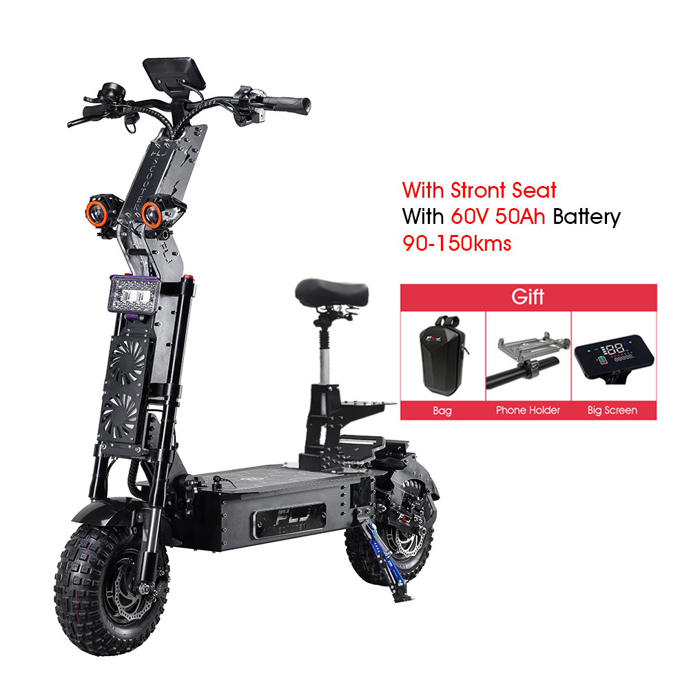 Latest 14inch fat wheel 10000W Fat Tire Electric Scooter with Top Speed 66MPH
