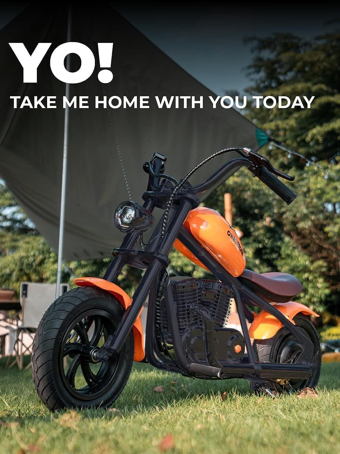 Kids Electric Motorcycle With Colorful Ambient Light