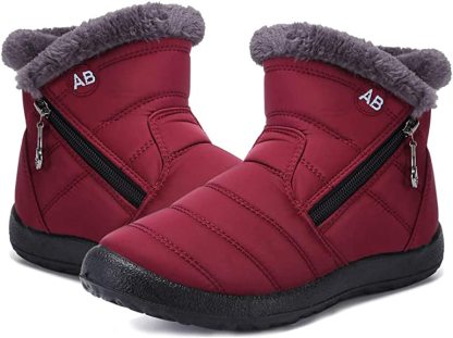 Women Premium Fur Lined Warm Comfy Outdoor Orthopedic Snow Boots