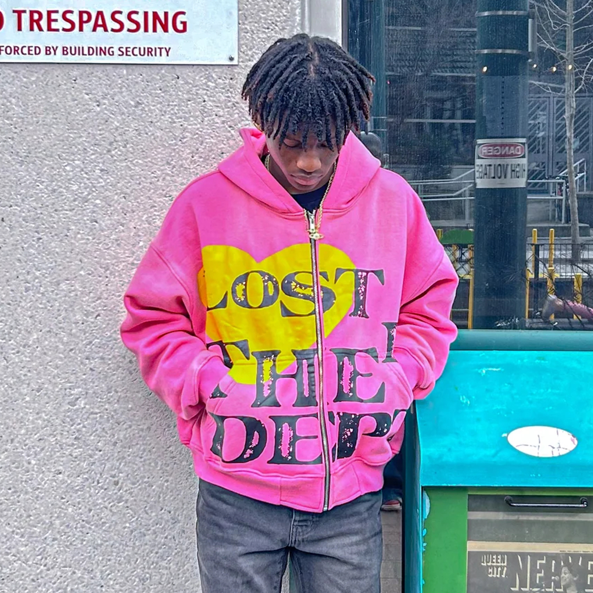 Lost Their Dept casual zipper sweatshirt