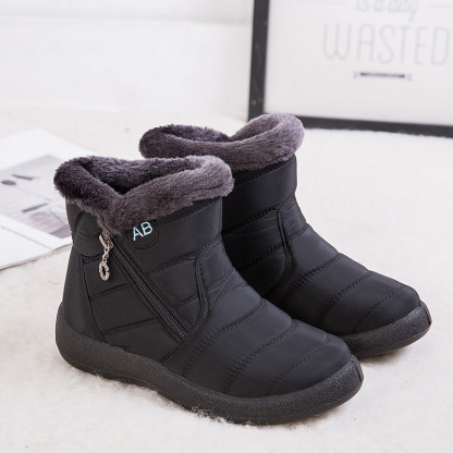 Women Premium Fur Lined Warm Comfy Outdoor Orthopedic Snow Boots