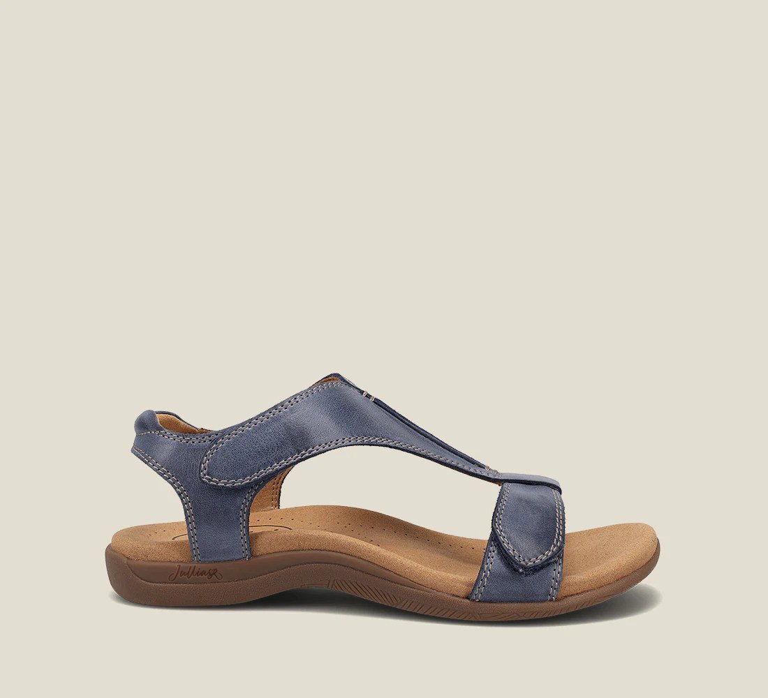 “The Show" Leather Adjustable Sandals