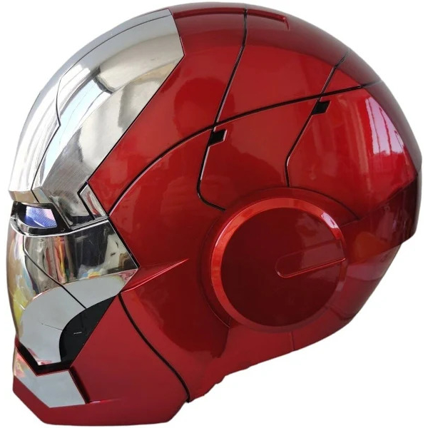 [NEW] Iron Man MK5 Helmet – Silver Edition | Voice Control + Remote + Touch Activated Electronic Mask, 1:1 Wearable Collectible