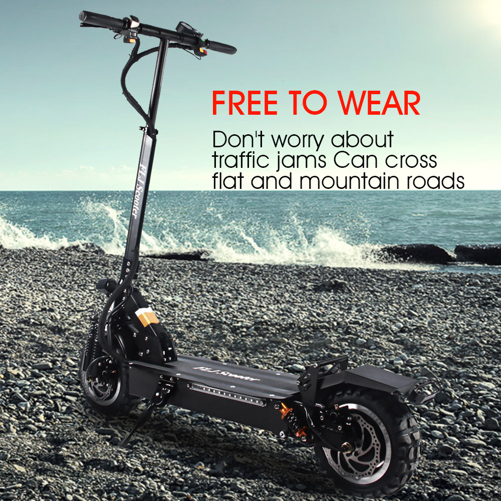 (🔥Limited Time Sale) T113 11inch 3200W Dual Motor Electric Scooter with 60V 35ah battery Big Power E-Scooter