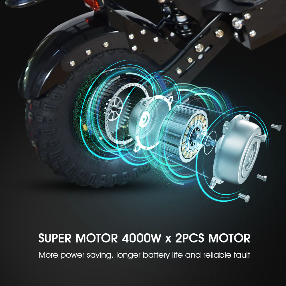 2022 New K14 14inch 8000W Fat wheels skateboard electric scoote with Short Handle fast speed 58MPH