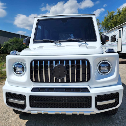 Mini AGM and Mini Land Rover LSV 4-seater electric cars (with air conditioning and heating)