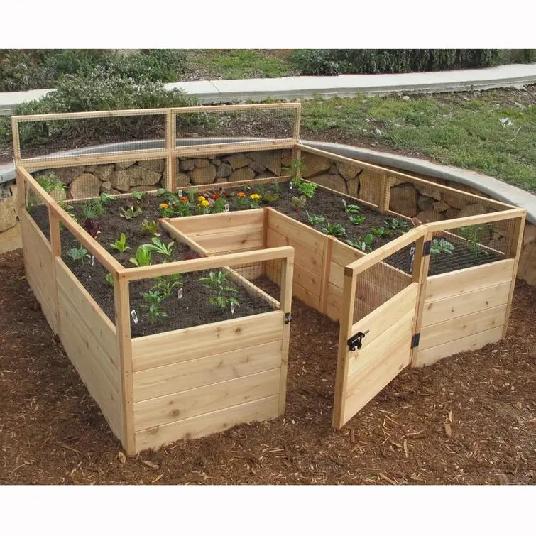 Cedar Complete Raised Garden Bed Kit - 8' x 12'