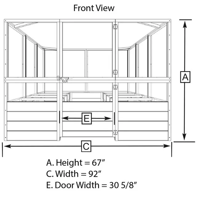 Cedar Complete Raised Garden Bed Kit - 8' x 12'