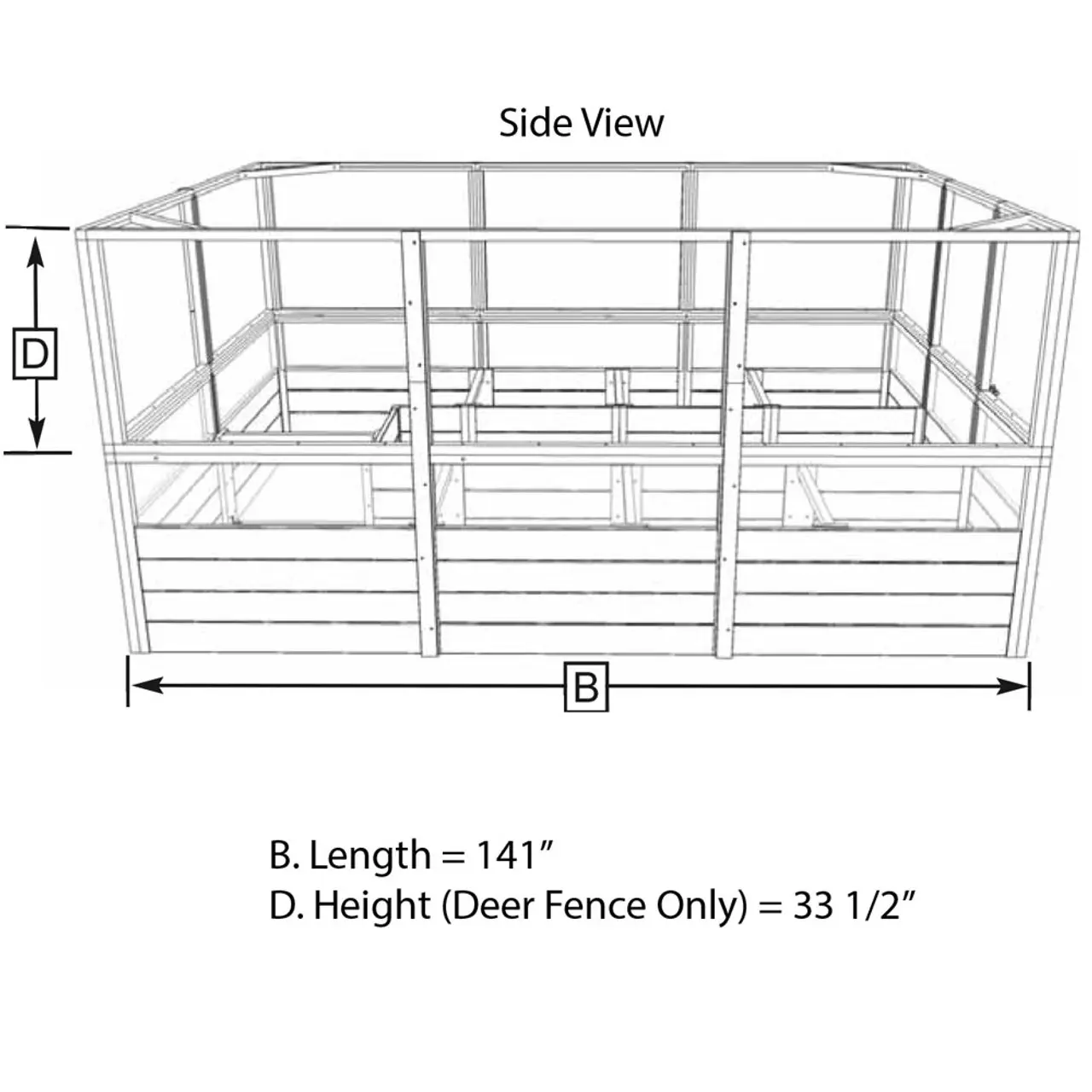 Cedar Complete Raised Garden Bed Kit - 8' x 12'
