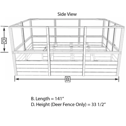 Cedar Complete Raised Garden Bed Kit - 8' x 12'