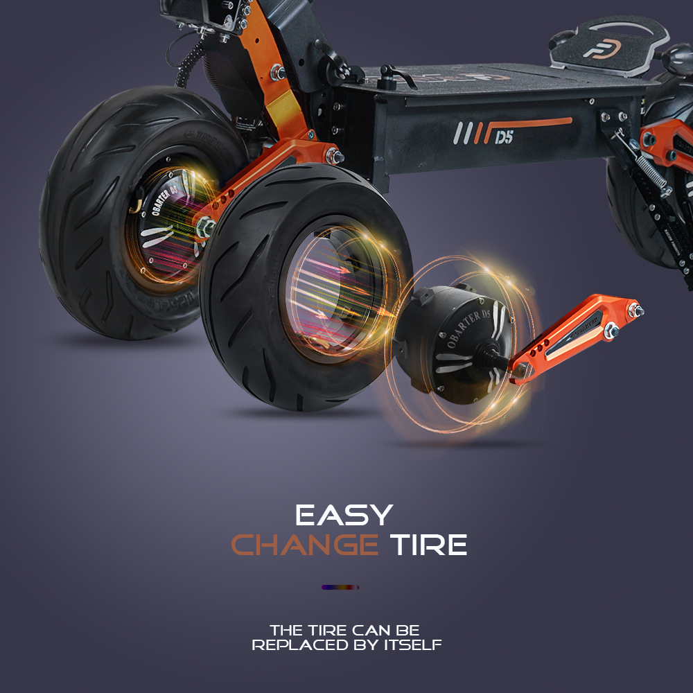 Latest Obarter D5 5000W Electric Scooter wtih 12inch Fat Tire On road Removeable battery kickscooter electric bike e scooters