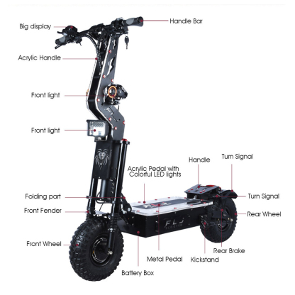 (🔥Limited Time Sale) E2 14inch 8000W best off road electric scooter with mobility powerful electric scooter