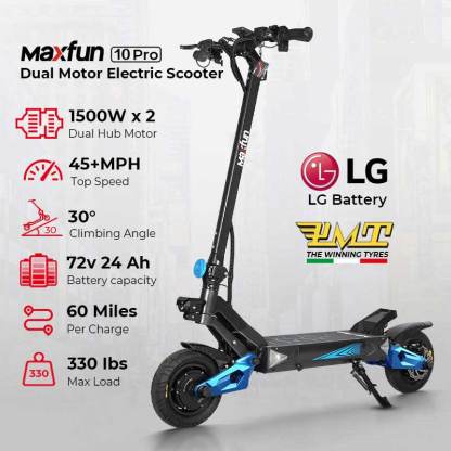 ⚡10 PRO 72v Dual Motor Electric Scooter