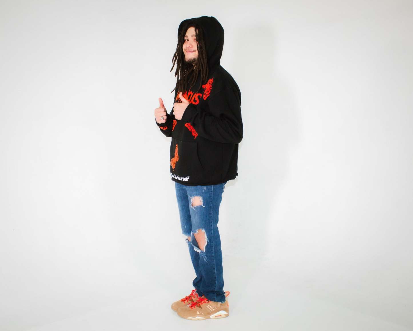 Butterfly Hoodie (Orange)