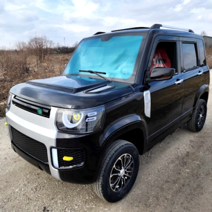 Mini AGM and Mini Land Rover LSV 4-seater electric cars (with air conditioning and heating)