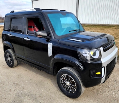 Mini AGM and Mini Land Rover LSV 4-seater electric cars (with air conditioning and heating)