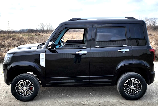 Mini AGM and Mini Land Rover LSV 4-seater electric cars (with air conditioning and heating)