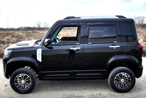 Mini AGM and Mini Land Rover LSV 4-seater electric cars (with air conditioning and heating)