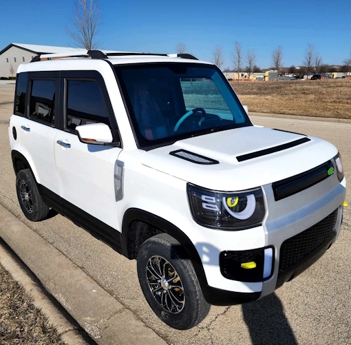 Mini AGM and Mini Land Rover LSV 4-seater electric cars (with air conditioning and heating)