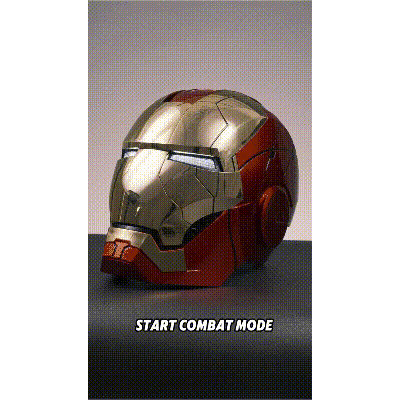 [NEW] Iron Man MK5 Helmet – Gold Edition | Voice Control + Remote + Touch Activated Electronic Mask, 1:1 Wearable Collectible