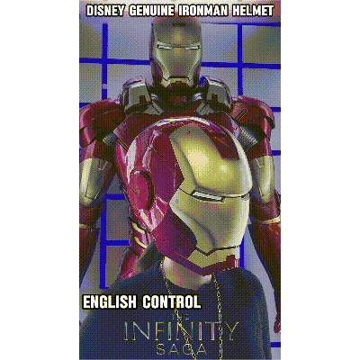 【Premium Edition】 Iron Man Helmet MK7 English voice control