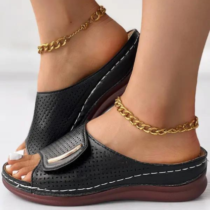 Peep Toe Hollow Out Orthopedic Slippers(Upgrade)