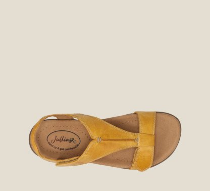 “The Show" Leather Adjustable Sandals