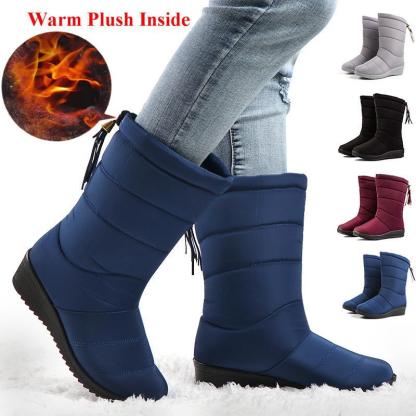 Winter Ladies Waterproof Warm Non-slip Down Snow Boots