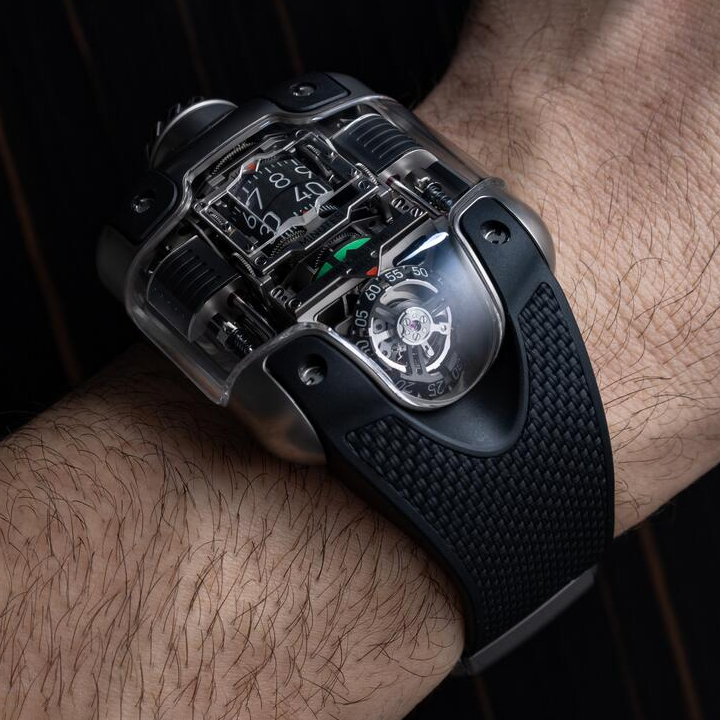 🔥Last day clearance💝Tourbillon Titanium Watch - Innovative Roller Display|Circular Power Reserve|Inclined Tourbillon Automatic Winding