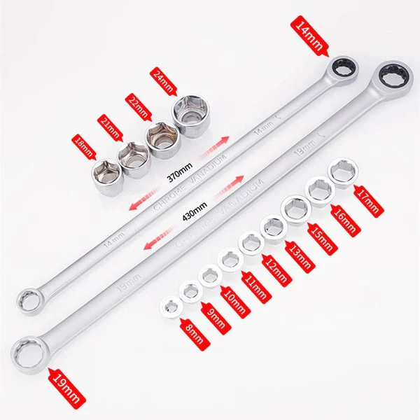 15PCS Adjustable Ratchet Wrench Kit🎅Great Christmas Gift🎁