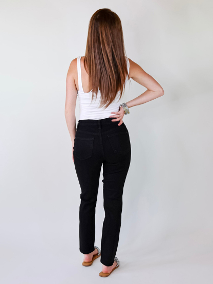Tummy Control Cuffed Slim Fit Jeans （Buy 2 get 20% off）