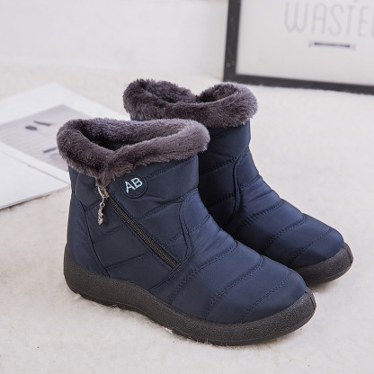 Women Premium Fur Lined Warm Comfy Outdoor Orthopedic Snow Boots