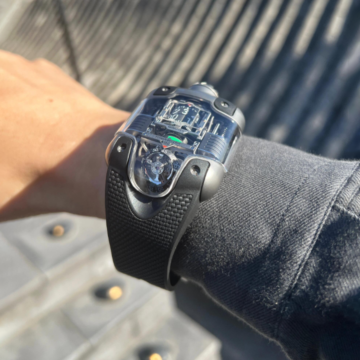 🔥Last day clearance💝Tourbillon Titanium Watch - Innovative Roller Display|Circular Power Reserve|Inclined Tourbillon Automatic Winding