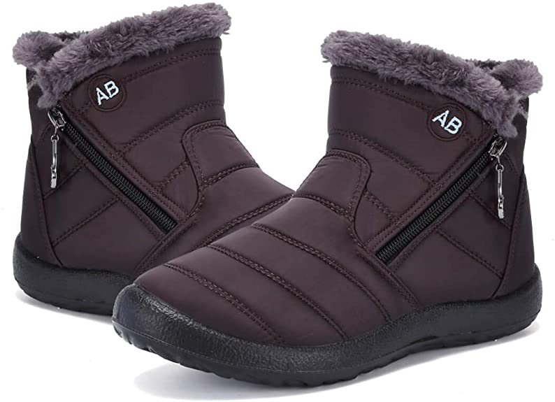 Women Premium Fur Lined Warm Comfy Outdoor Orthopedic Snow Boots