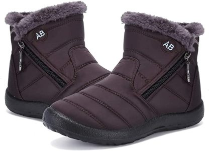 Women Premium Fur Lined Warm Comfy Outdoor Orthopedic Snow Boots