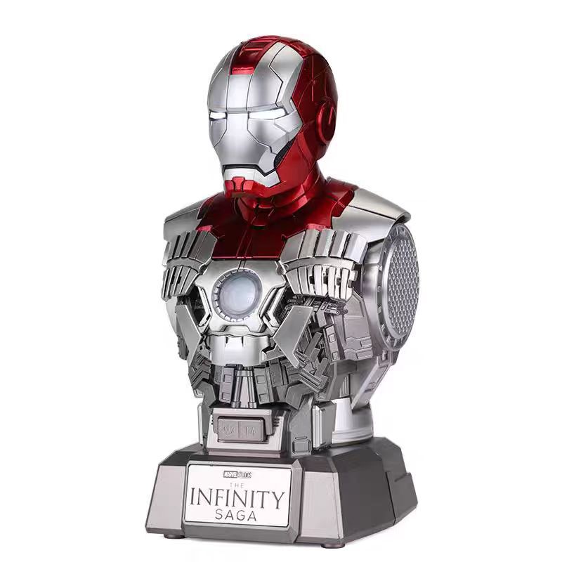 [NEW] Iron Man MK5 Posable Bust Action Figurewith Bluetooth Speaker